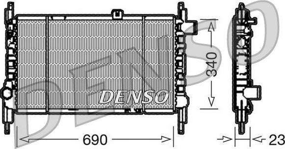 Denso DRM44003 - Radiators, Motora dzesēšanas sistēma autodraugiem.lv
