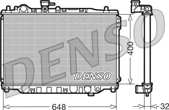 Denso DRM44007 - Radiators, Motora dzesēšanas sistēma autodraugiem.lv