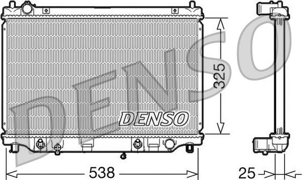 Denso DRM44014 - Radiators, Motora dzesēšanas sistēma autodraugiem.lv