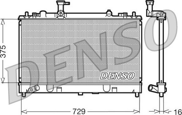 Denso DRM44011 - Radiators, Motora dzesēšanas sistēma autodraugiem.lv