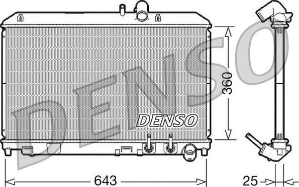 Denso DRM44012 - Radiators, Motora dzesēšanas sistēma autodraugiem.lv