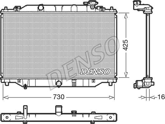 Denso DRM44039 - Radiators, Motora dzesēšanas sistēma autodraugiem.lv