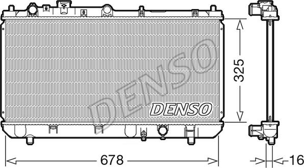 Denso DRM44032 - Radiators, Motora dzesēšanas sistēma autodraugiem.lv