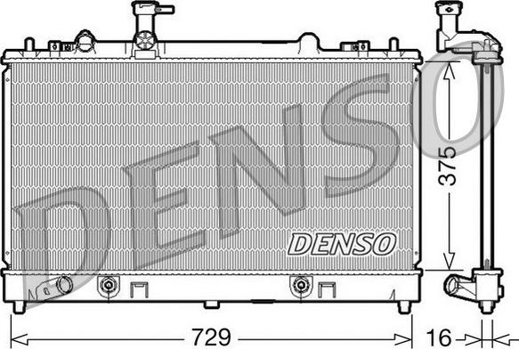 Denso DRM44024 - Radiators, Motora dzesēšanas sistēma autodraugiem.lv