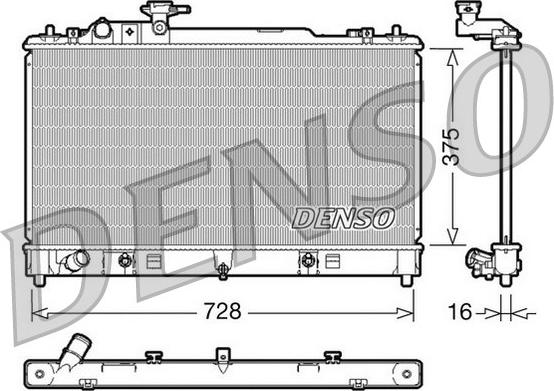 Denso DRM44021 - Radiators, Motora dzesēšanas sistēma autodraugiem.lv