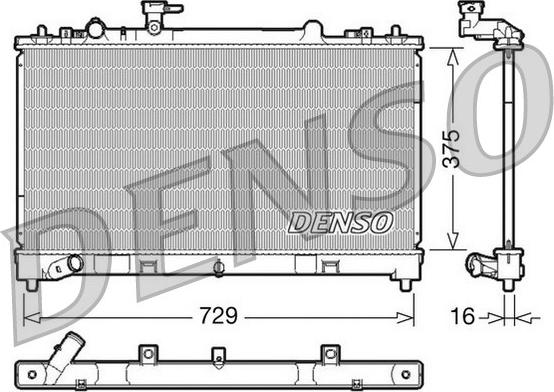 Denso DRM44023 - Radiators, Motora dzesēšanas sistēma autodraugiem.lv