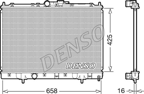 Denso DRM45051 - Radiators, Motora dzesēšanas sistēma autodraugiem.lv