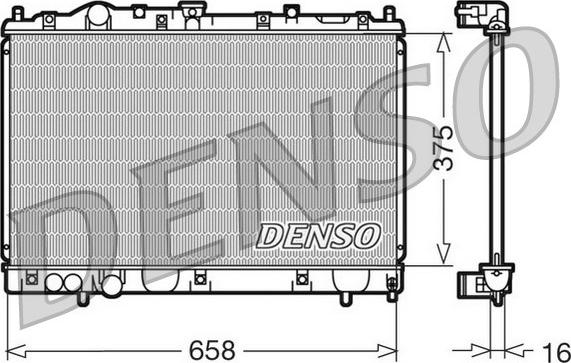 Denso DRM45004 - Radiators, Motora dzesēšanas sistēma autodraugiem.lv