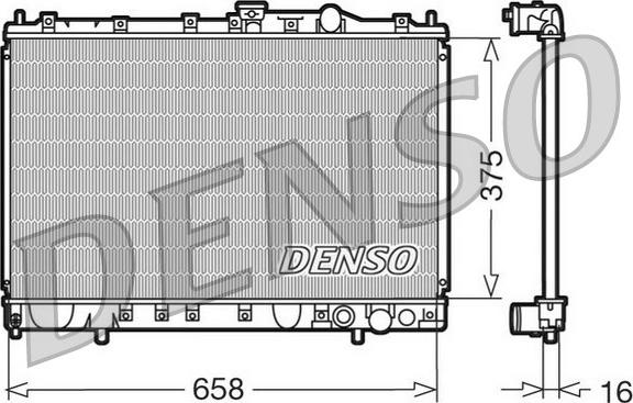 Denso DRM45002 - Radiators, Motora dzesēšanas sistēma autodraugiem.lv