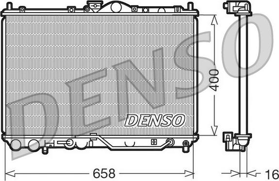 Denso DRM45011 - Radiators, Motora dzesēšanas sistēma autodraugiem.lv