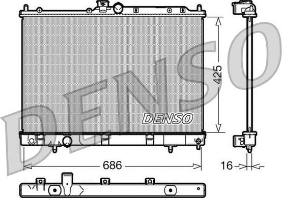 Denso DRM45031 - Radiators, Motora dzesēšanas sistēma autodraugiem.lv