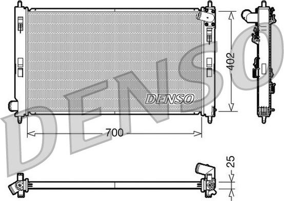 Denso DRM45032 - Radiators, Motora dzesēšanas sistēma autodraugiem.lv