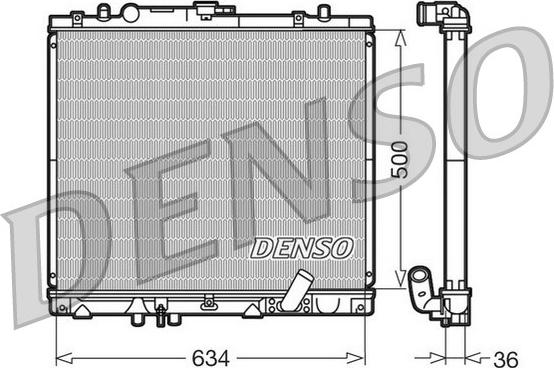 Denso DRM45020 - Radiators, Motora dzesēšanas sistēma autodraugiem.lv