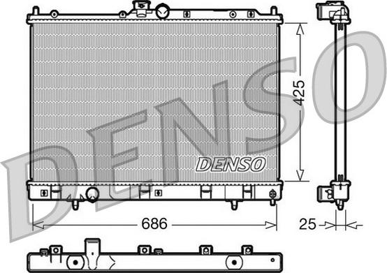 Denso DRM45028 - Radiators, Motora dzesēšanas sistēma autodraugiem.lv