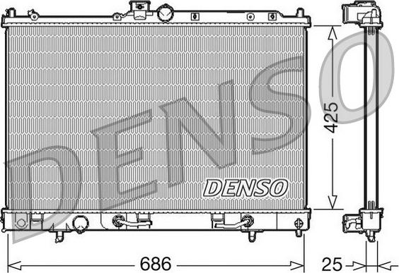 Denso DRM45027 - Radiators, Motora dzesēšanas sistēma autodraugiem.lv