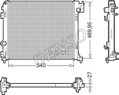 Denso DRM46065 - Radiators, Motora dzesēšanas sistēma autodraugiem.lv