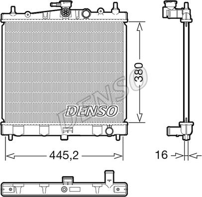 Denso DRM46067 - Radiators, Motora dzesēšanas sistēma autodraugiem.lv