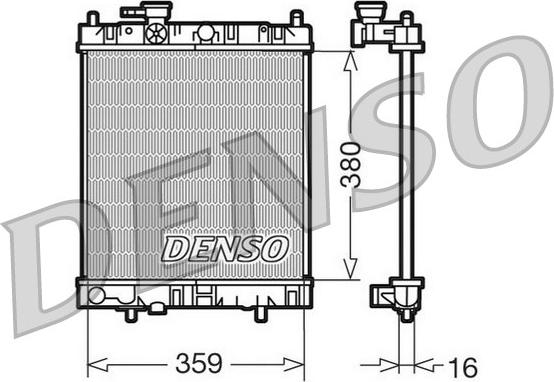 Denso DRM46001 - Radiators, Motora dzesēšanas sistēma autodraugiem.lv