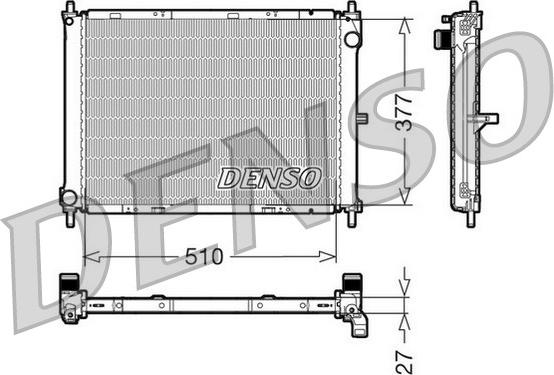 Denso DRM46003 - Radiators, Motora dzesēšanas sistēma autodraugiem.lv