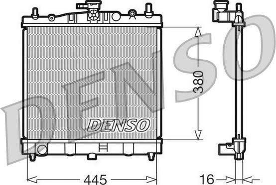 Denso DRM46002 - Radiators, Motora dzesēšanas sistēma autodraugiem.lv