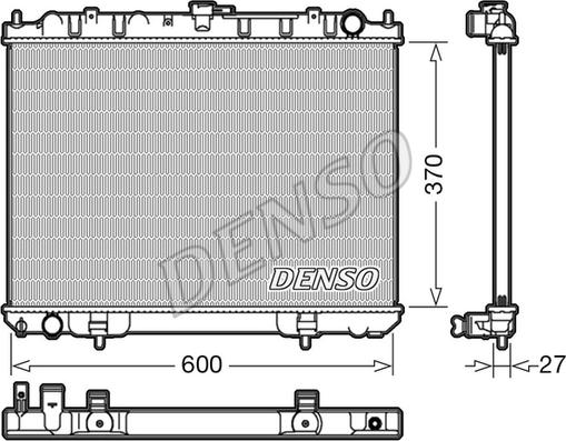 Denso DRM46039 - Radiators, Motora dzesēšanas sistēma autodraugiem.lv