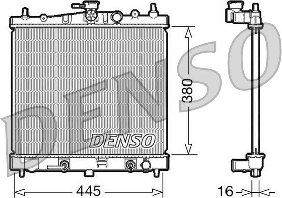 Denso DRM46021 - Radiators, Motora dzesēšanas sistēma autodraugiem.lv