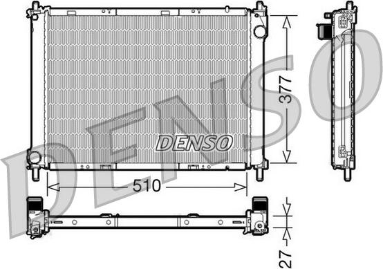 Denso DRM46022 - Radiators, Motora dzesēšanas sistēma autodraugiem.lv