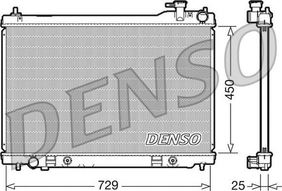 Denso DRM46100 - Radiators, Motora dzesēšanas sistēma autodraugiem.lv