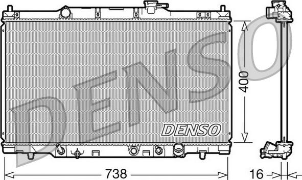 Denso DRM40012 - Radiators, Motora dzesēšanas sistēma autodraugiem.lv