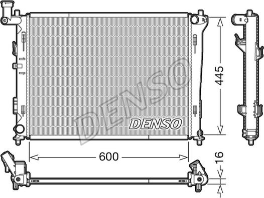 Denso DRM41004 - Radiators, Motora dzesēšanas sistēma autodraugiem.lv