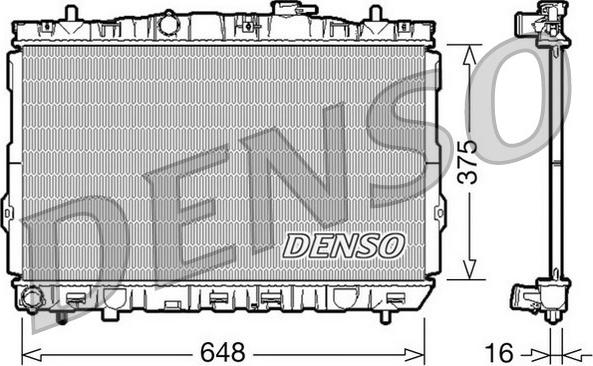 Denso DRM41001 - Radiators, Motora dzesēšanas sistēma autodraugiem.lv