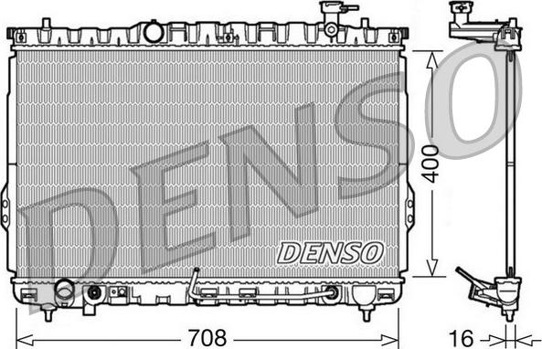 Denso DRM41002 - Radiators, Motora dzesēšanas sistēma autodraugiem.lv