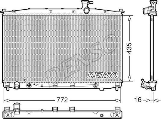 Denso DRM41024 - Radiators, Motora dzesēšanas sistēma autodraugiem.lv