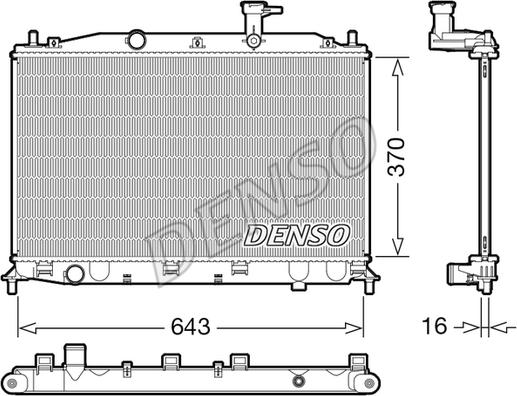 Denso DRM41026 - Radiators, Motora dzesēšanas sistēma autodraugiem.lv