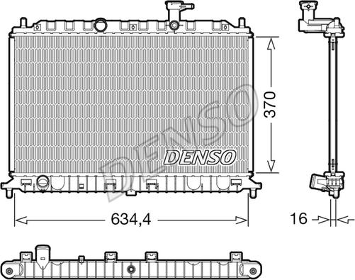 Denso DRM43009 - Radiators, Motora dzesēšanas sistēma autodraugiem.lv