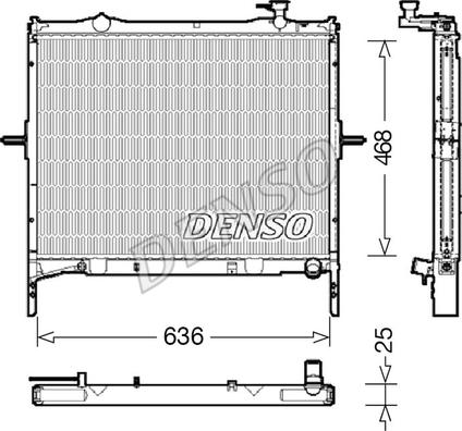 Denso DRM43001 - Radiators, Motora dzesēšanas sistēma autodraugiem.lv