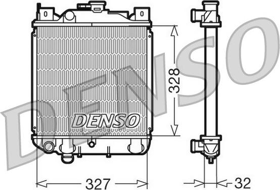 Denso DRM47006 - Radiators, Motora dzesēšanas sistēma autodraugiem.lv