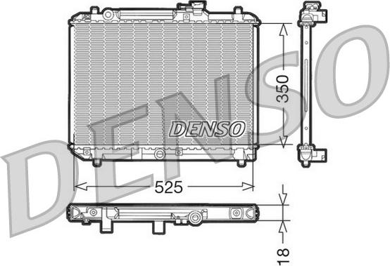 Denso DRM47001 - Radiators, Motora dzesēšanas sistēma autodraugiem.lv