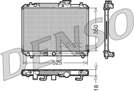 Denso DRM47002 - Radiators, Motora dzesēšanas sistēma autodraugiem.lv