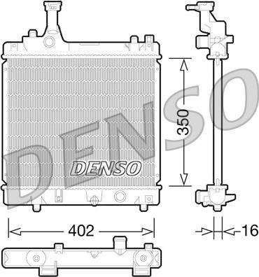 Denso DRM47026 - Radiators, Motora dzesēšanas sistēma autodraugiem.lv