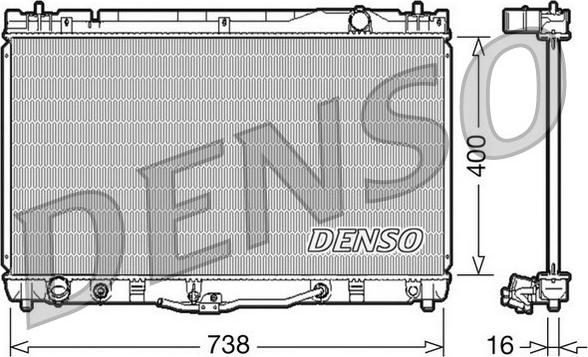 Denso DRM50043 - Radiators, Motora dzesēšanas sistēma autodraugiem.lv