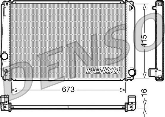 Denso DRM50051 - Radiators, Motora dzesēšanas sistēma autodraugiem.lv