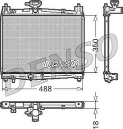 Denso DRM50001 - Radiators, Motora dzesēšanas sistēma autodraugiem.lv