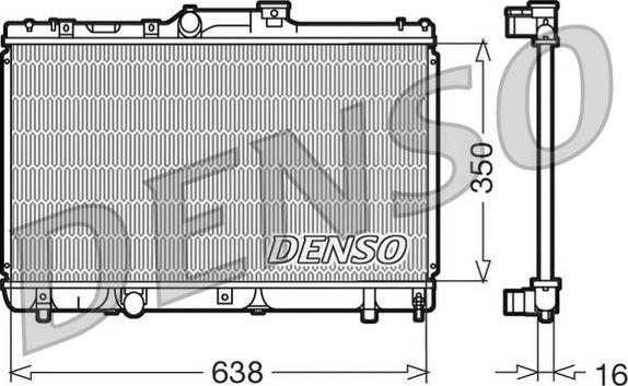 Denso DRM50013 - Radiators, Motora dzesēšanas sistēma autodraugiem.lv