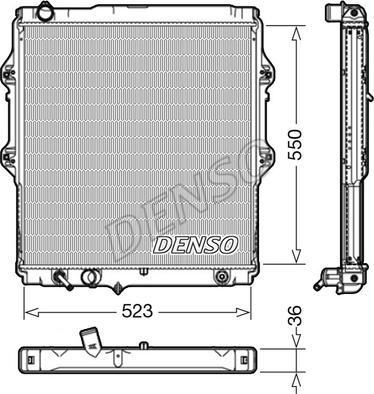 Denso DRM50084 - Radiators, Motora dzesēšanas sistēma autodraugiem.lv