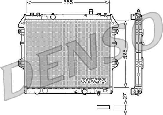 Denso DRM50039 - Radiators, Motora dzesēšanas sistēma autodraugiem.lv