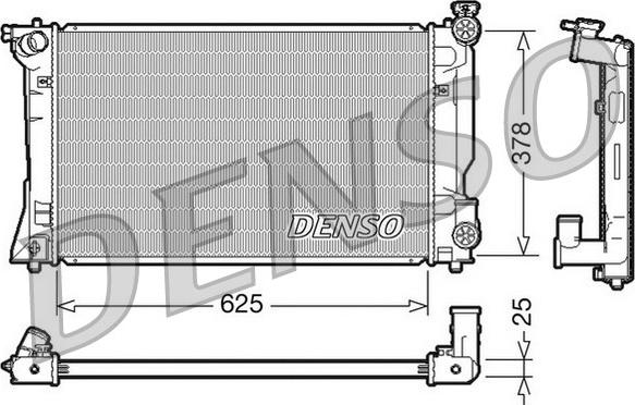 Denso DRM50035 - Radiators, Motora dzesēšanas sistēma autodraugiem.lv