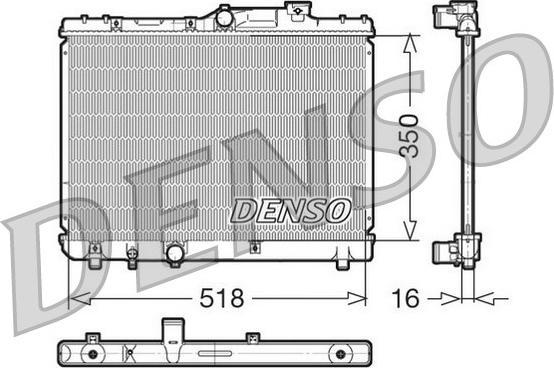 Denso DRM50029 - Radiators, Motora dzesēšanas sistēma autodraugiem.lv