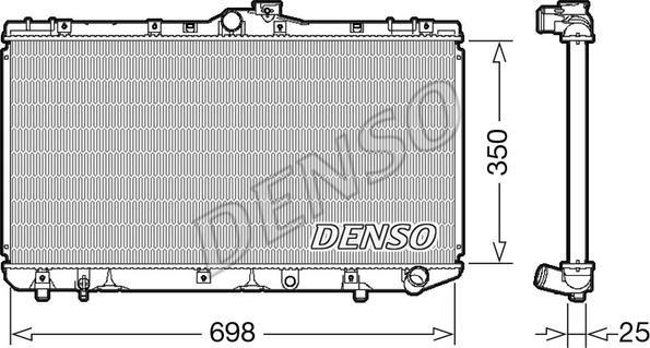 Denso DRM50079 - Radiators, Motora dzesēšanas sistēma autodraugiem.lv