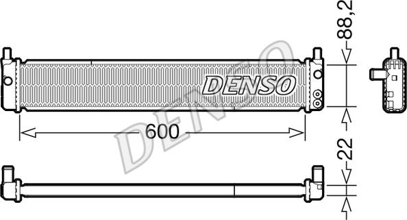 Denso DRM50135 - Radiators, Motora dzesēšanas sistēma autodraugiem.lv